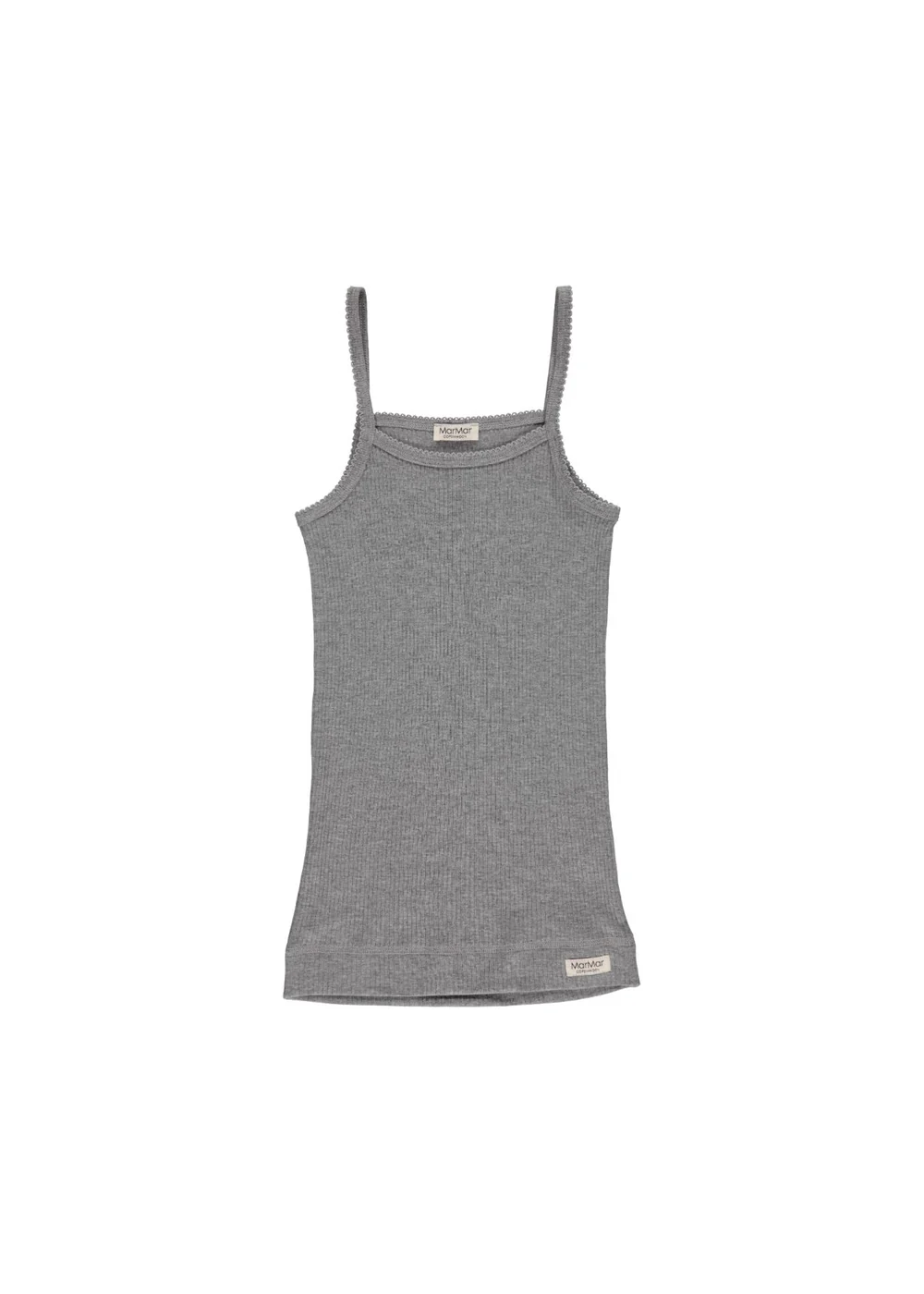 Strap Vest 2-pack, Undertøj - Grey Melange - Image 3