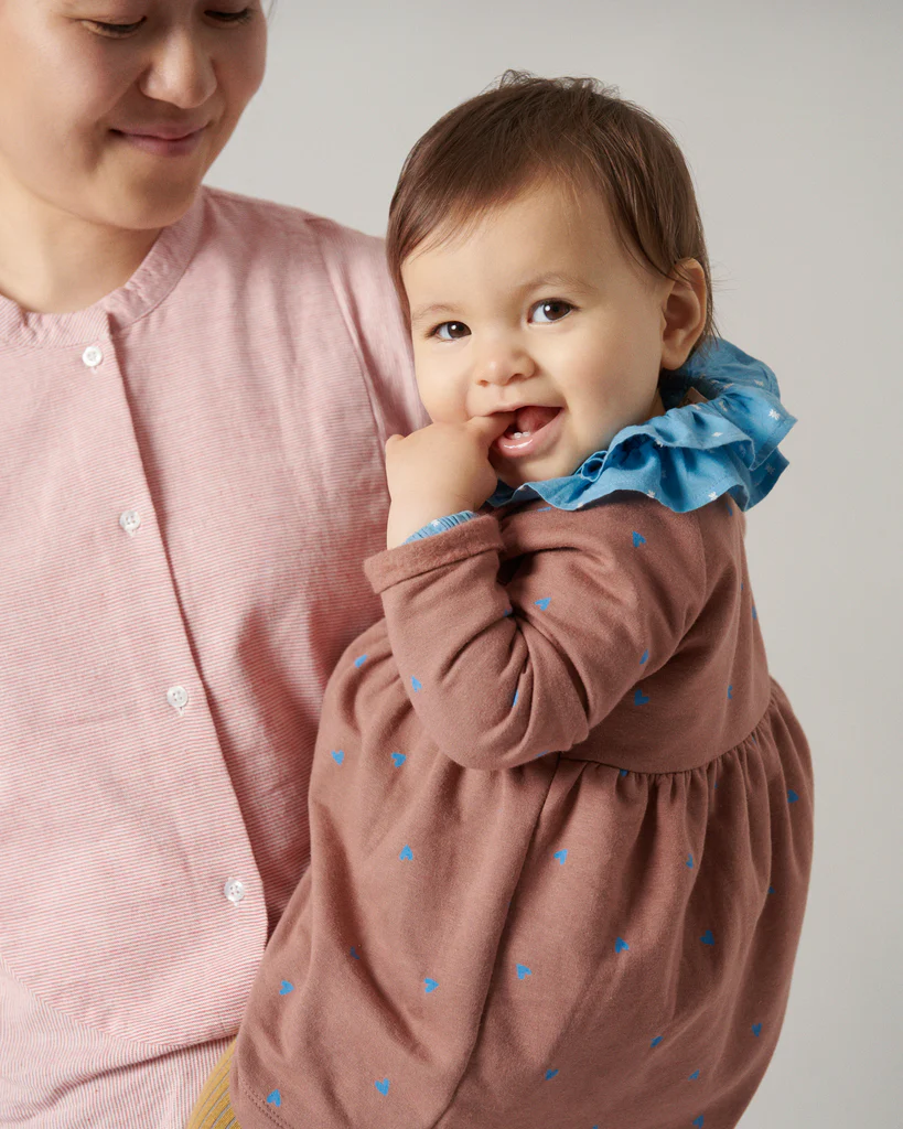 Tonella, Bluse - Clear Blue Dobby - Image 4
